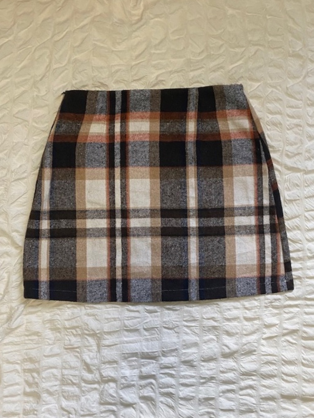 Shein Plaid Wool/Flannel Style Mini Skirt - Size Medium